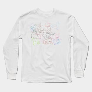 Abstract Animals Long Sleeve T-Shirt